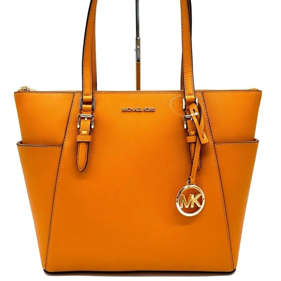 Michael Kors Handbags - Michael Kors Large Charlotte Tote Bag Cider